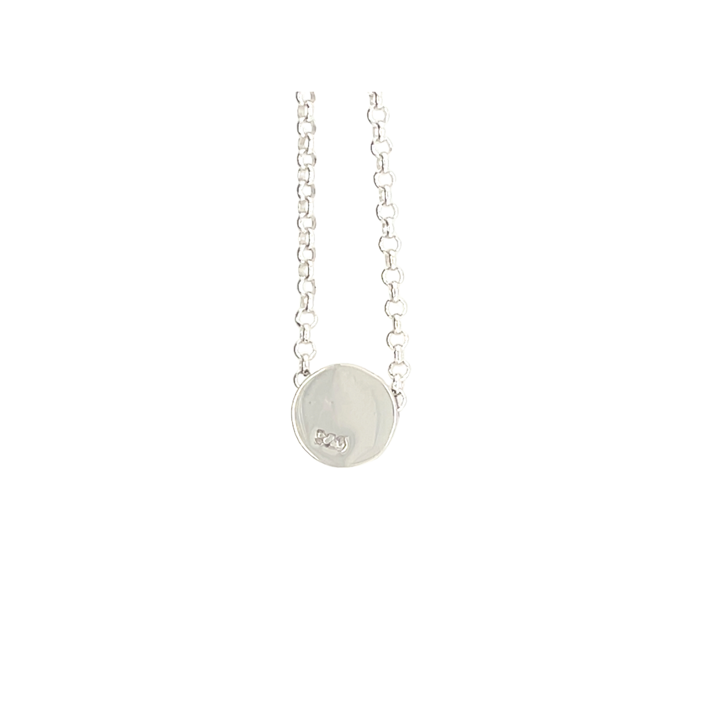 Zilveren Ketting Gele Saffier