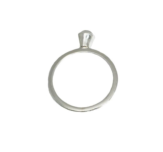 Ring maansteen, glad