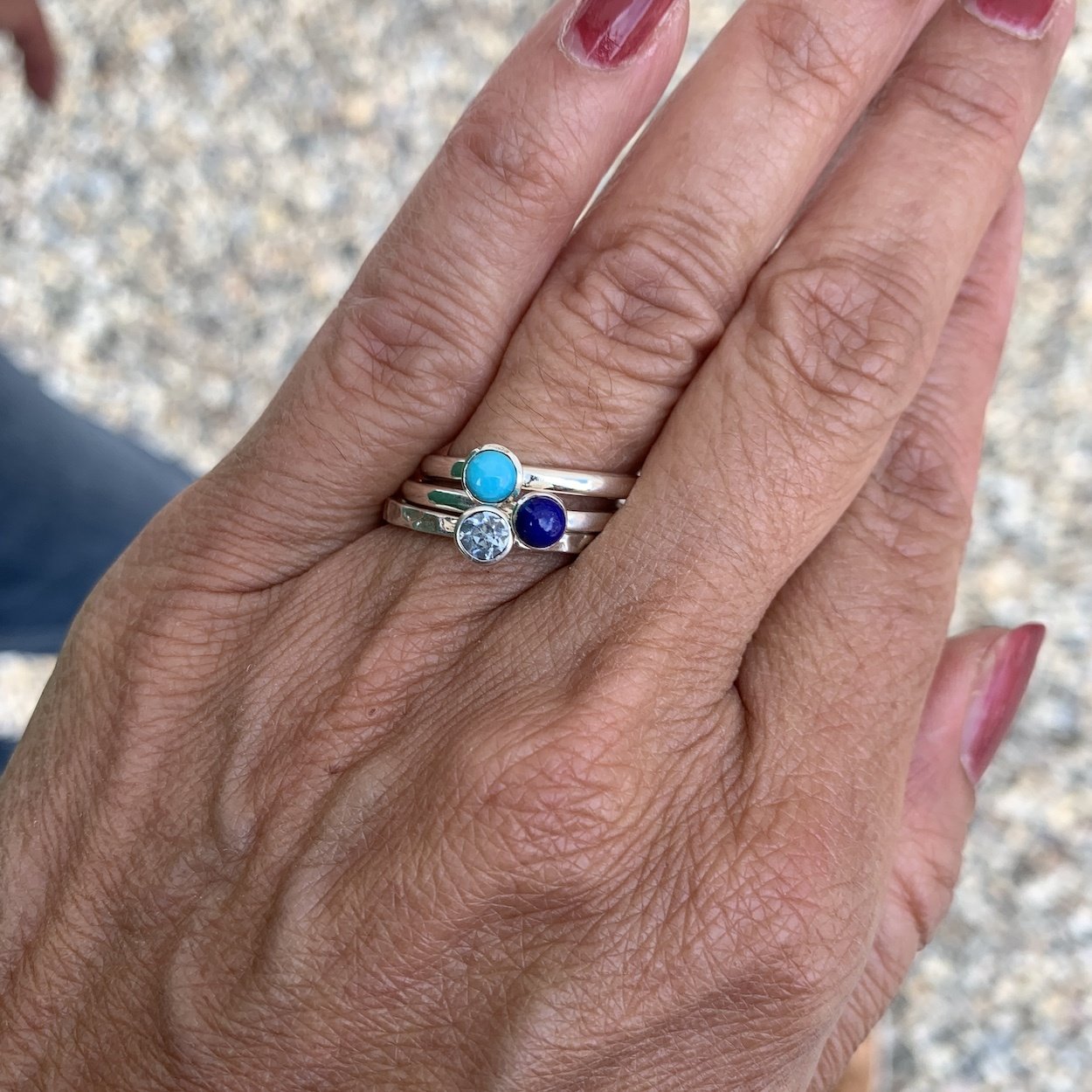 Ring turkoois, hamer