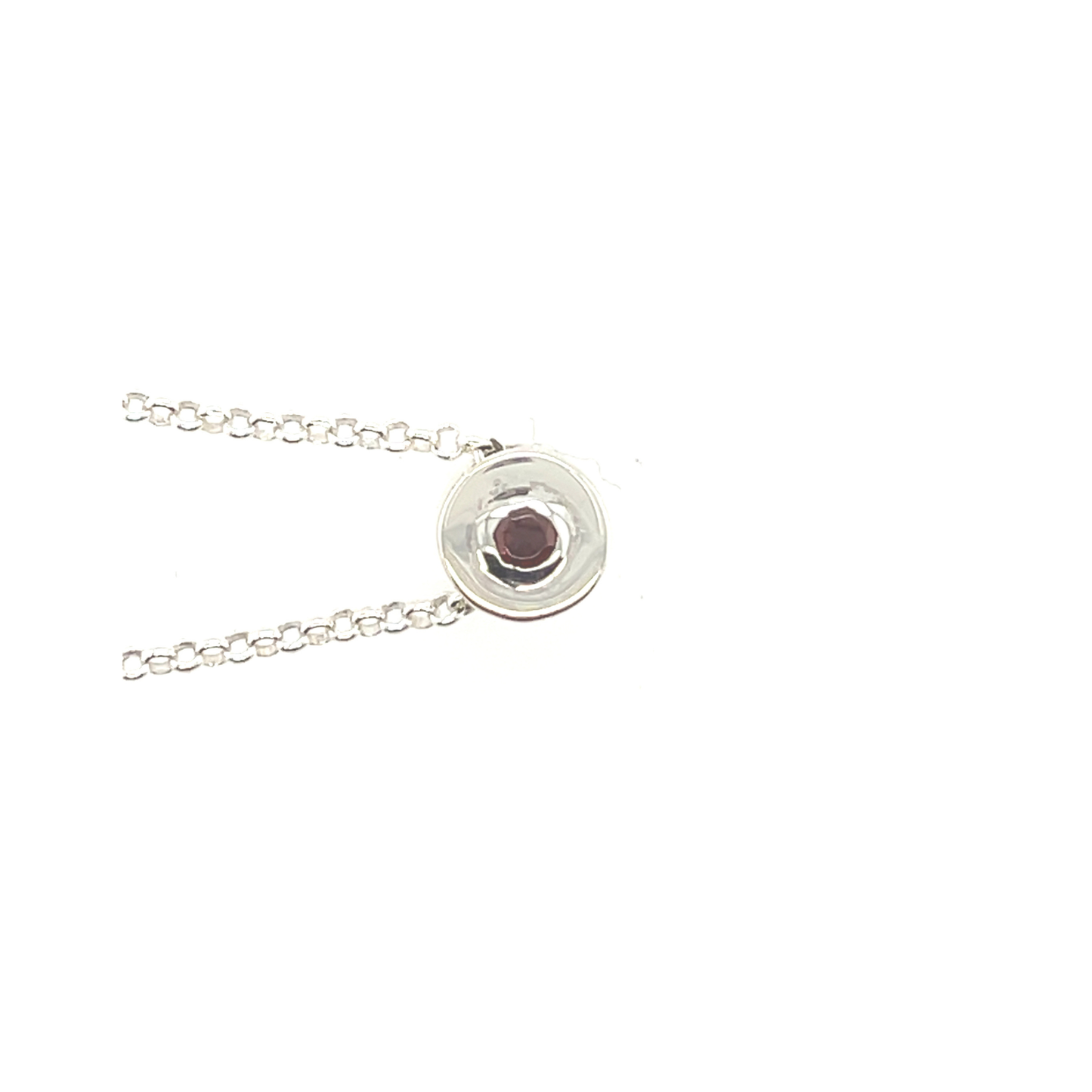 Zilveren ketting granaat