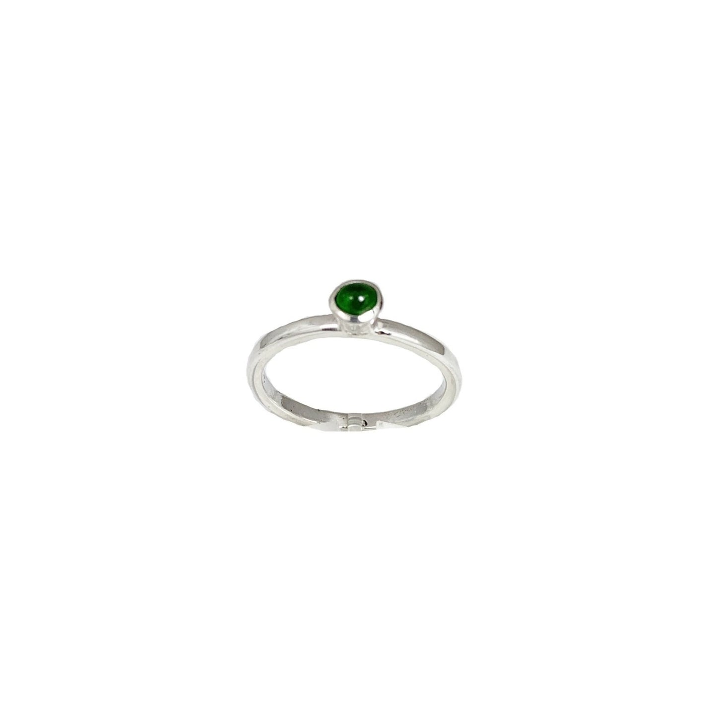 Green tourmaline ring, plain