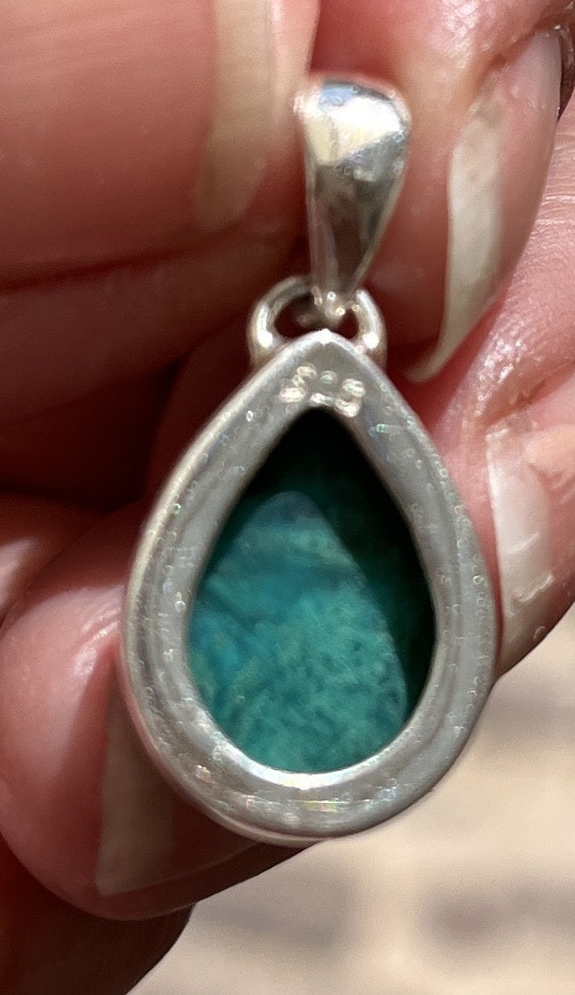 Chrysocolla pendant