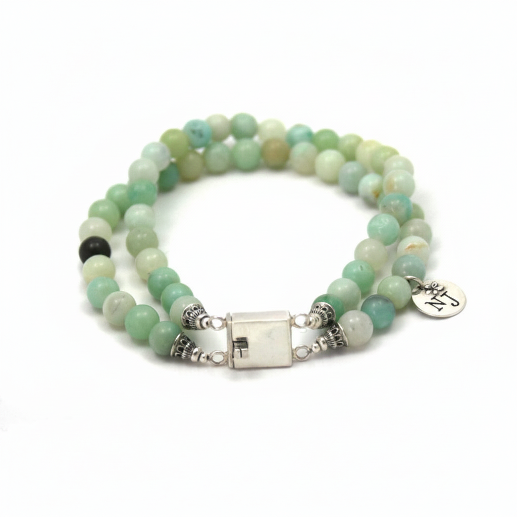 Amazoniet armband bijgesneden