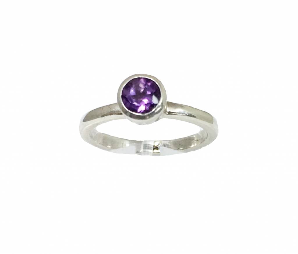 Ring amethyst, plain