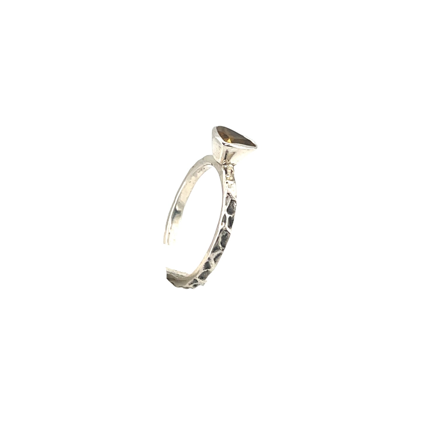 Silberner Stapelring Citrin | Kiliaan Jewelry