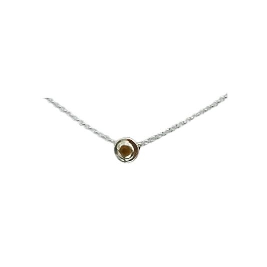 Zilveren Ketting Gele Saffier | Kiliaan Jewelry