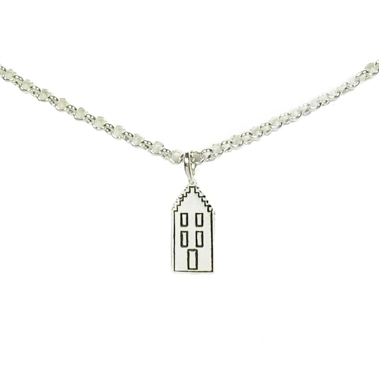 Ketting grachtenhuisje, trapgevel