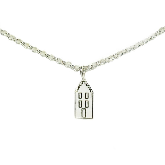 Ketting grachtenhuisje, trapgevel