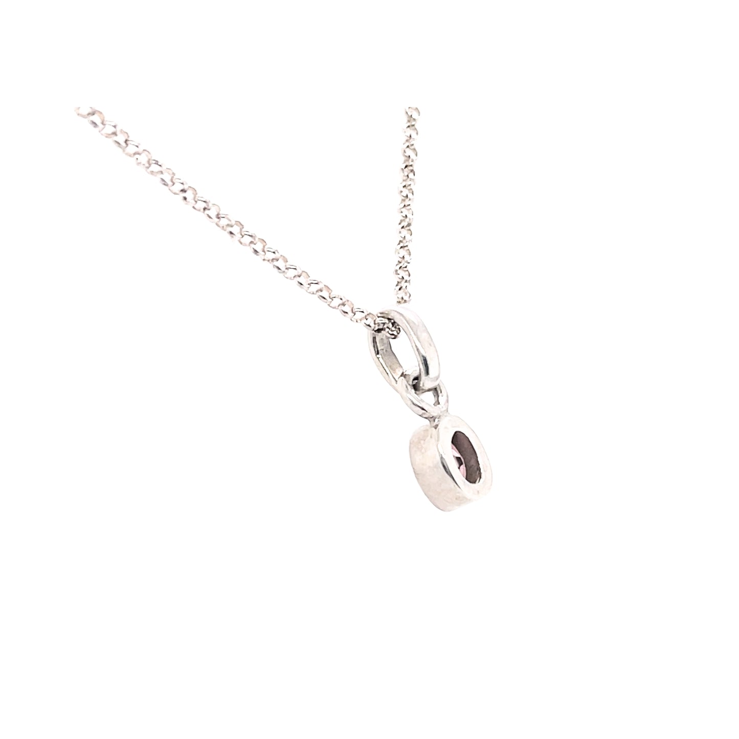 Silver Necklace Pink Tourmaline | Kiliaan Jewelry