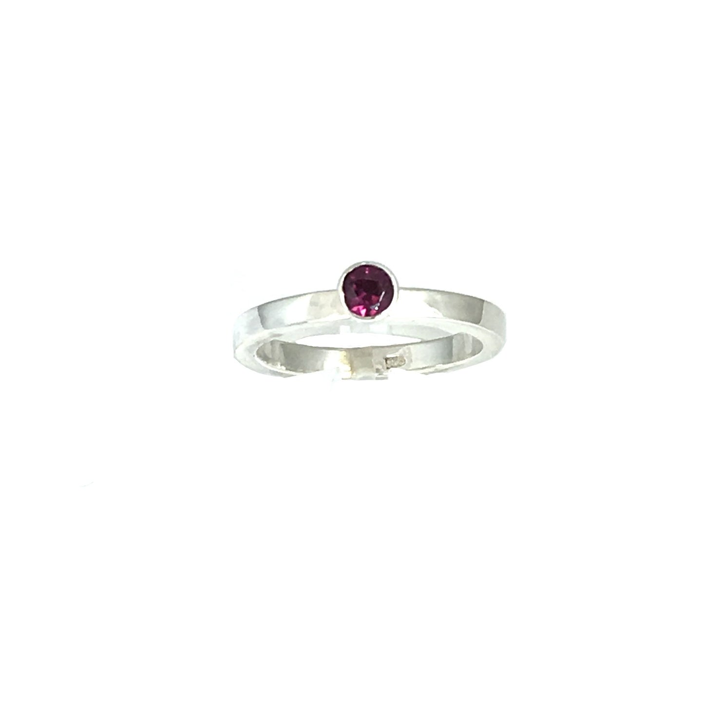 Rhodolite ring, plain