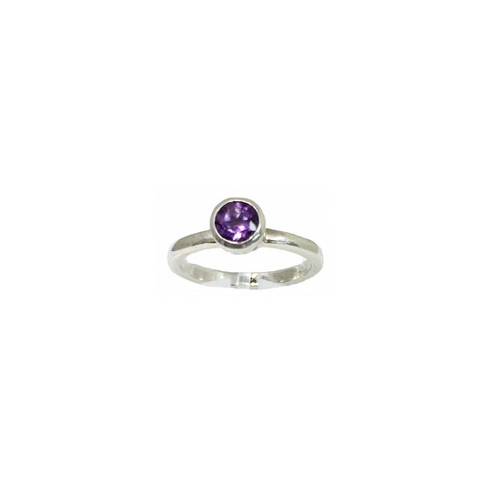 Ring amethist, glad