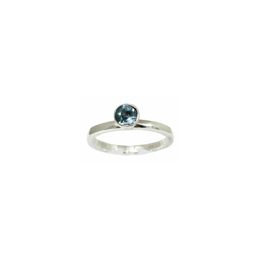 Ring Sky blue topaas, glad