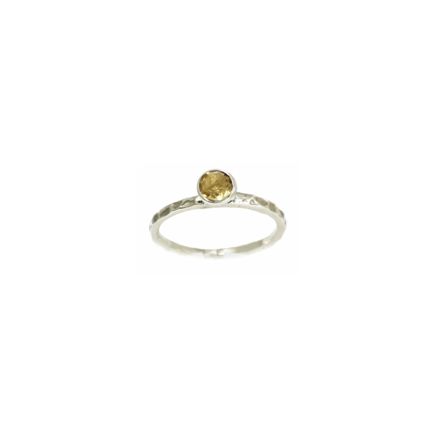 Citrine ring, hammer