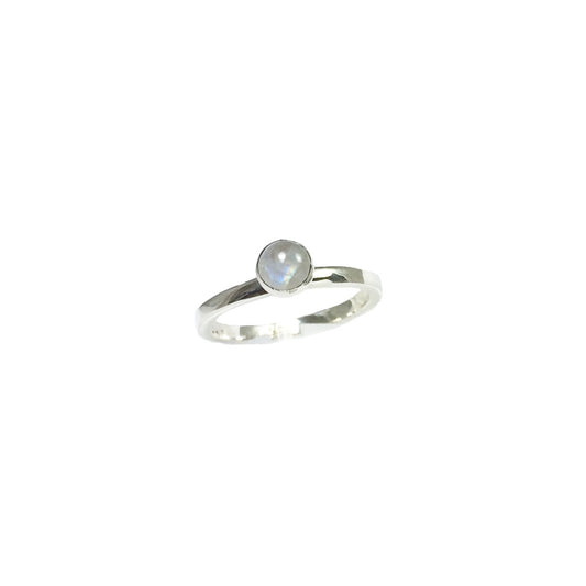 Ring maansteen, glad