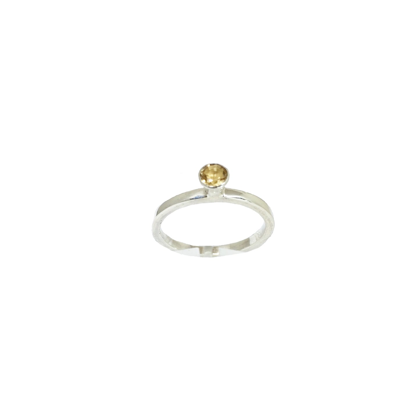 Ring citrine, plain