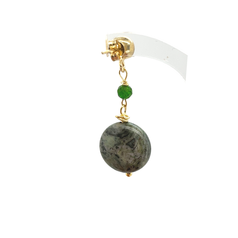 Gold jasper earrings
