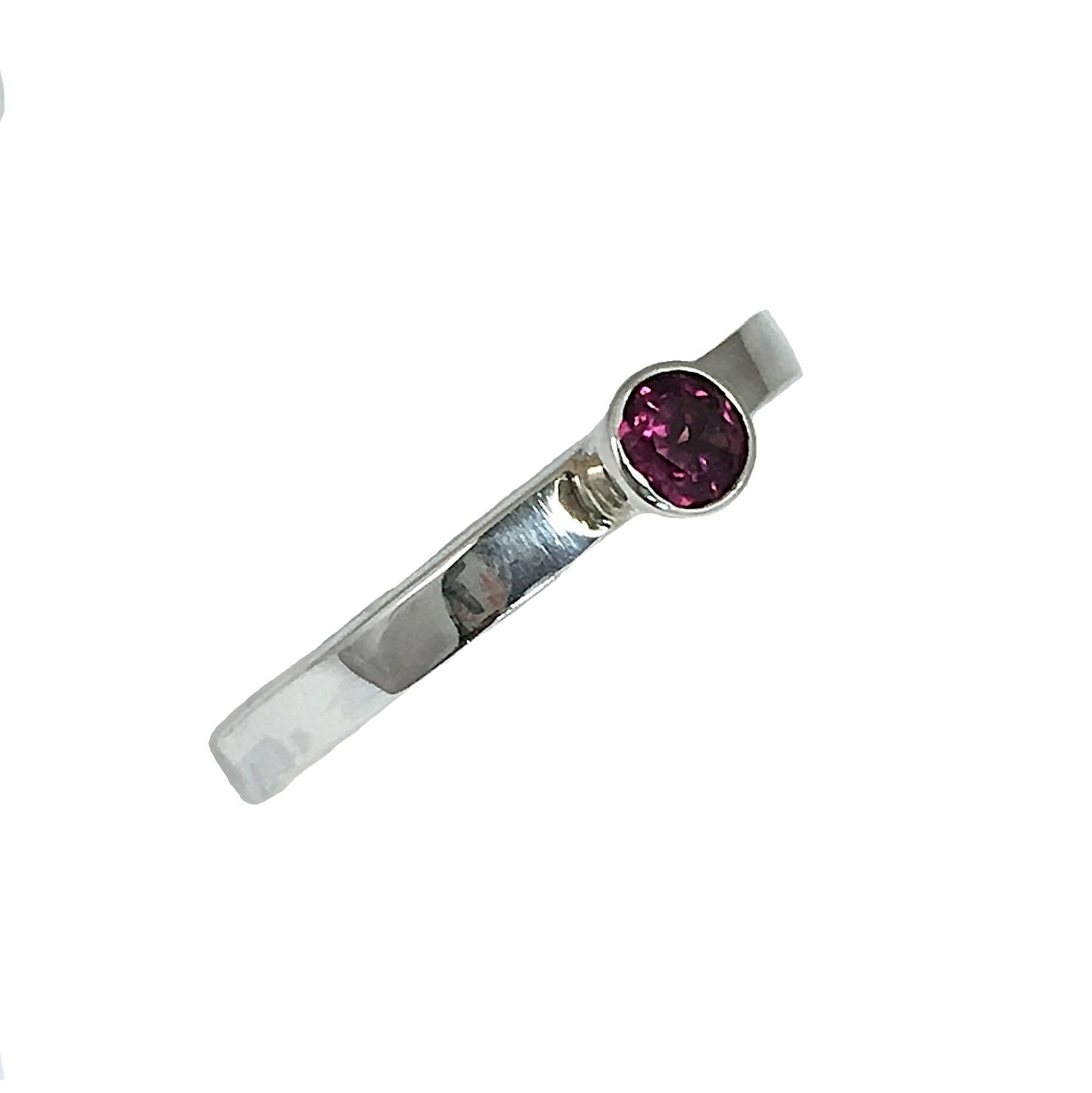 Rhodolite ring, plain