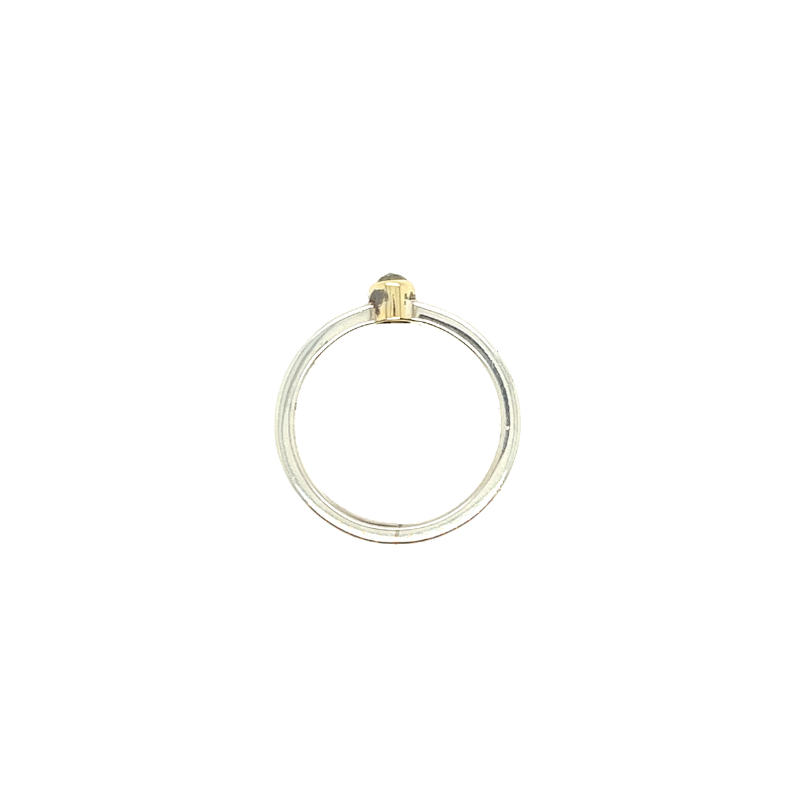 Ring roos geslepen diamant