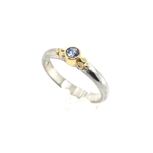 Ring blauwe saffier