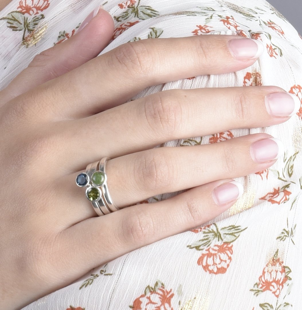 Ring citrine, plain