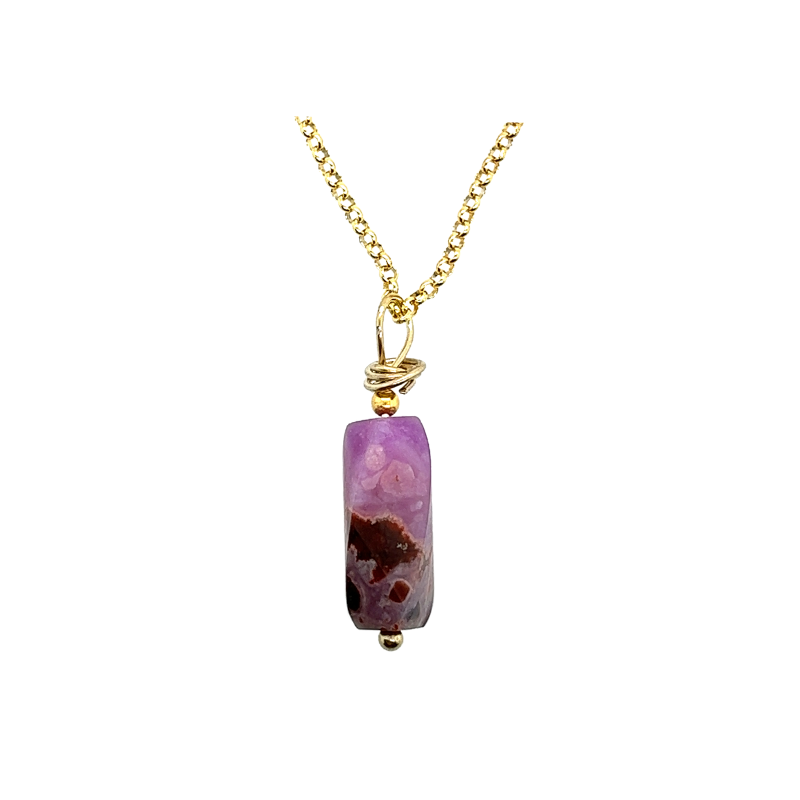 Ketting met sugiliet hanger spot