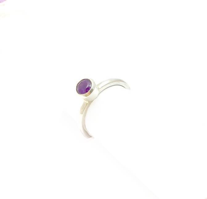 Ring amethyst, plain