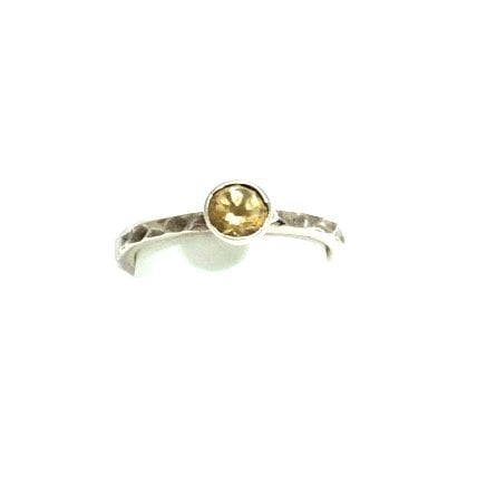 Citrine ring, hammer