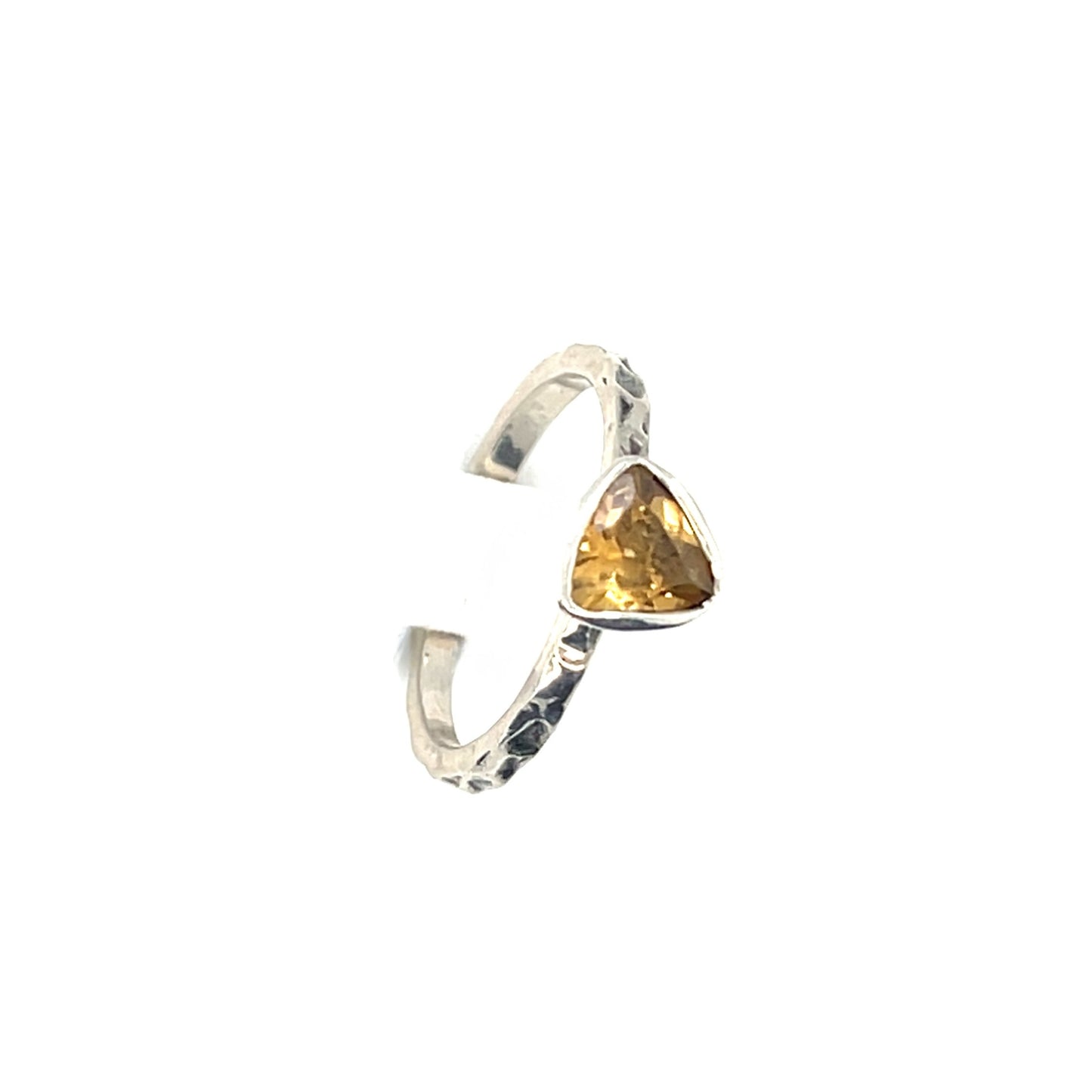 Silberner Stapelring Citrin | Kiliaan Jewelry