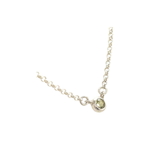 Zilveren Ketting Gele Saffier Hanger | Kiliaan Jewelry