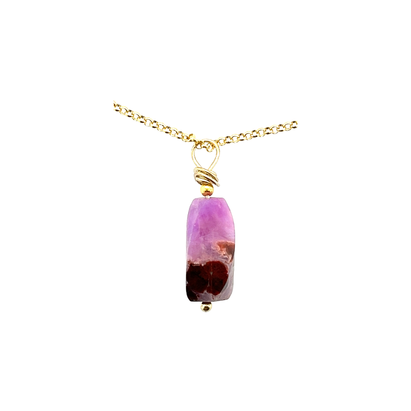 Ketting met sugiliet hanger spot