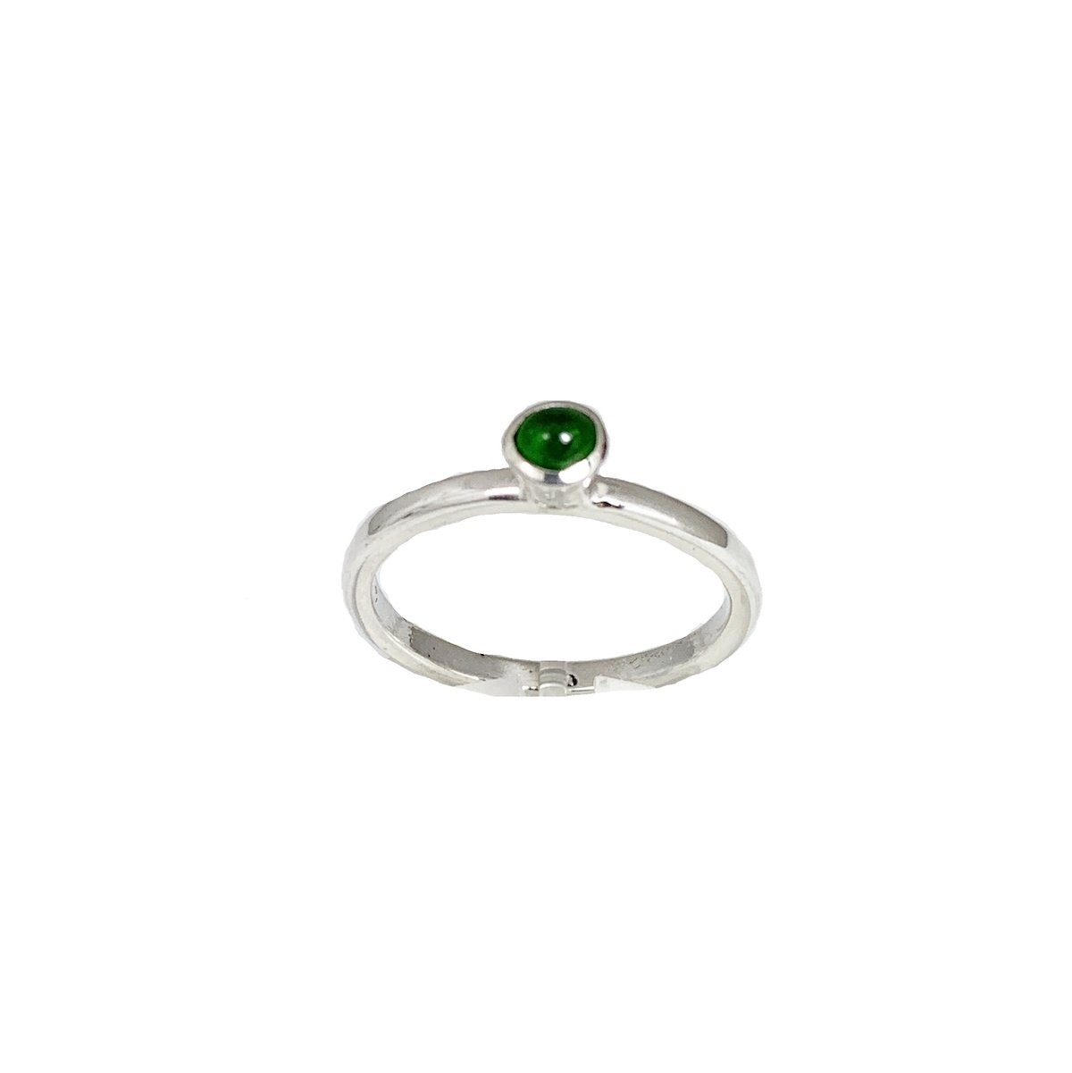 Green tourmaline ring, plain